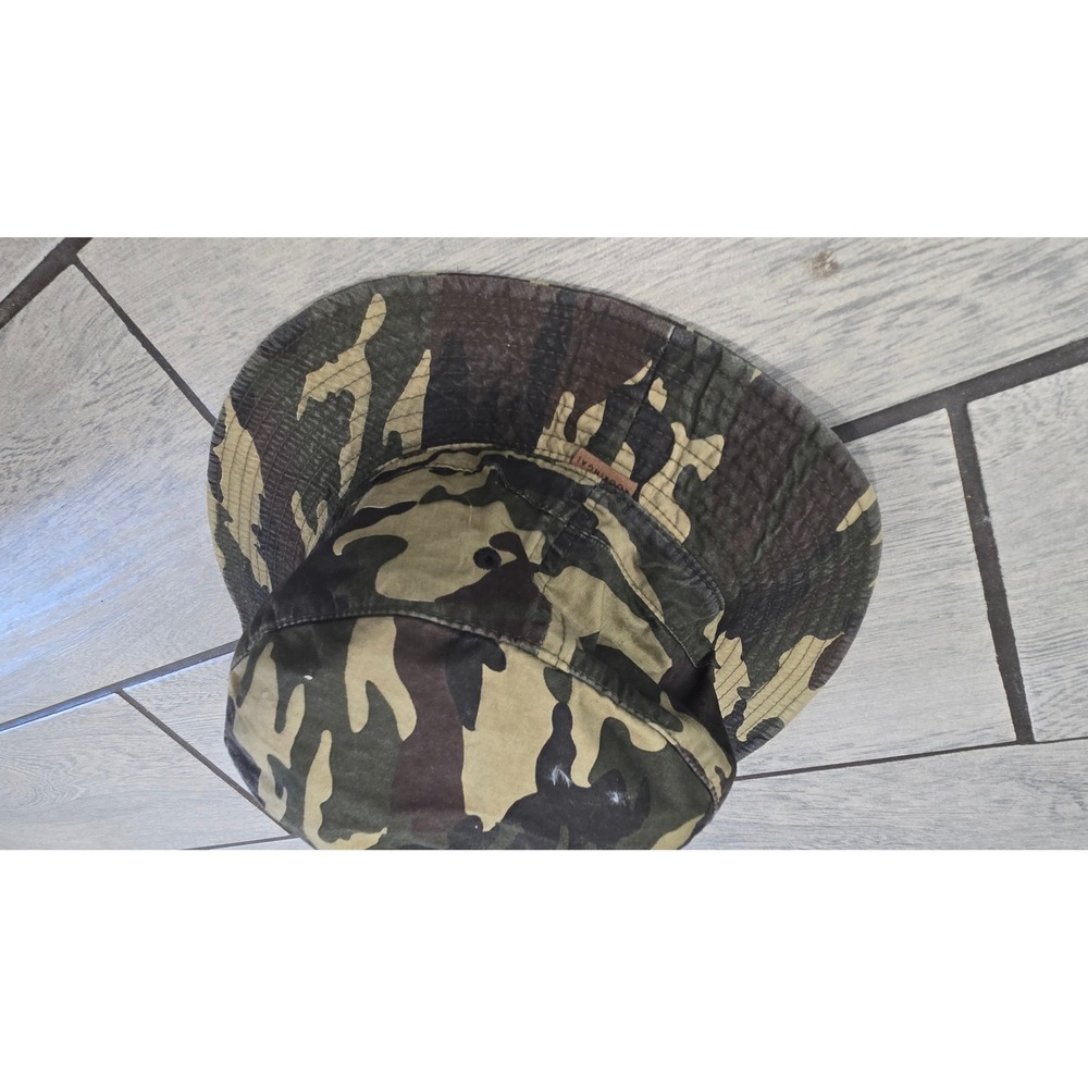 Kooringal Camouflage Bucket Hat Green Brown Camo Cotton Sun Hat Size S 59cm
